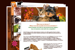 Aperçu visuel du site http://www.animodesign.ca