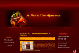 Aperçu visuel du site http://www.aufeualatre.com