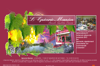 Aperçu visuel du site http://www.lepicerie-manien.com