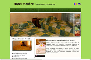 Aperçu visuel du site http://www.hotel-moliere-nevers.com