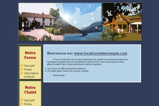 Locations d'un chalet et d'une ferme dans les Vosges - Locationsdesvosges.com