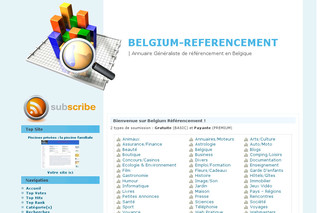 Aperçu visuel du site http://www.belgium-referencement.eu