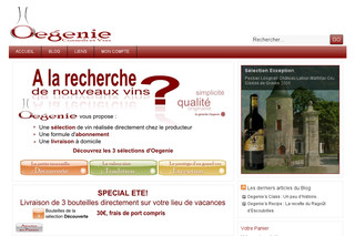 Oegenie, Conseils et vins sur Oegenie.com
