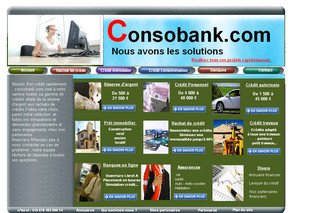 Aperçu visuel du site http://www.consobank.com
