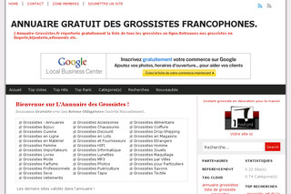 Aperçu visuel du site http://www.annuaire-grossistes.fr/