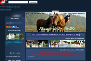 Aperçu visuel du site http://www.chevaux-de-sport-la-treille.fr