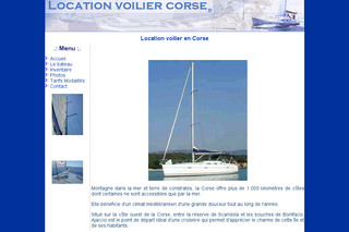 Aperçu visuel du site http://www.location-voilier-corse.fr