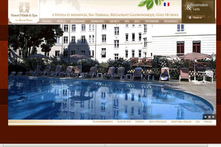 Aperçu visuel du site http://www.resorthotel-larocheposay.fr