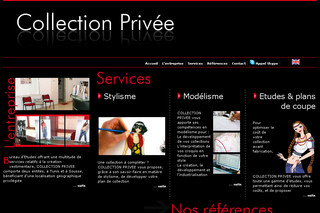 Aperçu visuel du site http://www.collectionprivee-mode.com