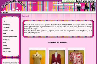 Aperçu visuel du site http://www.boutique-voluptueuse.fr