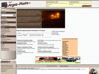 Aperçu visuel du site http://argus-photo.fr/