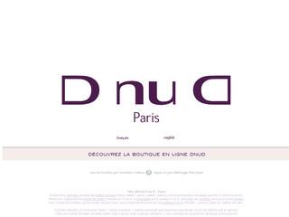 Aperçu visuel du site http://www.d-nu-d.com