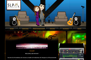 Aperçu visuel du site http://www.slpproduction.fr