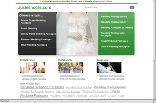 Aperçu visuel du site http://www.justesnoces.com