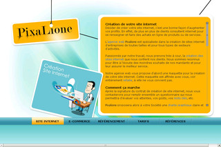 Aperçu visuel du site http://creation-site-internet.pixalione.com