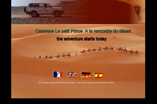 Aperçu visuel du site http://www.sahara-holiday.com