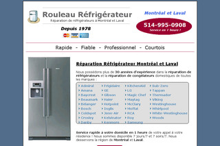 Aperçu visuel du site http://www.reparationrefrigerateur.com