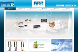 Aperçu visuel du site http://www.e-ese.com