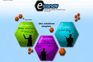 Aperçu visuel du site http://www.exanov.fr