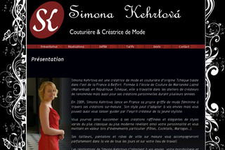 Aperçu visuel du site http://simona-kehrtova.com