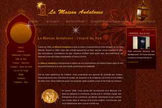 Aperçu visuel du site http://www.lamaisonandalouse.fr