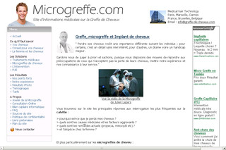 Aperçu visuel du site http://www.microgreffe.com