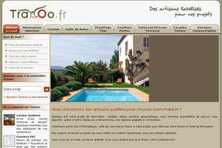 Aperçu visuel du site http://www.travoo.fr/