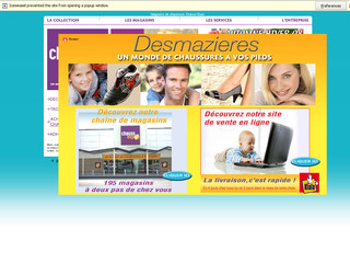 Aperçu visuel du site http://www.chaussexpo.fr