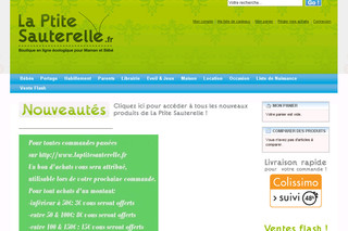 La P'tite Sauterelle - Produits de haute gamme pour votre bébé - Laptitesauterelle.fr