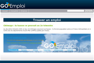 Aperçu visuel du site http://www.goemploi.fr