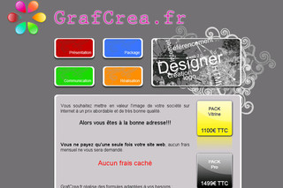 Aperçu visuel du site http://www.grafcrea.fr
