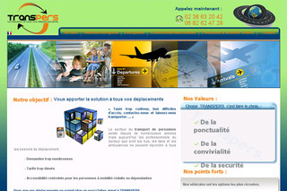 Aperçu visuel du site http://www.transpers.fr