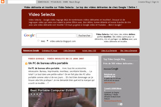 Aperçu visuel du site http://video-selecta.blogspot.com