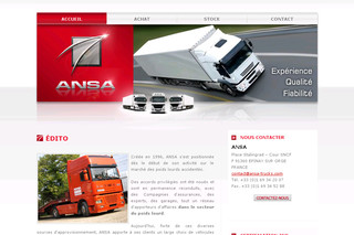 Aperçu visuel du site http://www.ansa-trucks.com