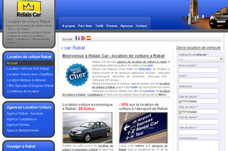 Aperçu visuel du site http://www.rabat-location-voitures.com