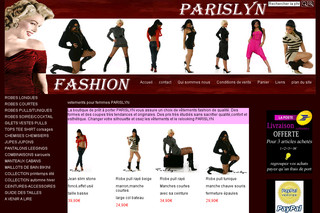 Aperçu visuel du site http://www.parislyn.com