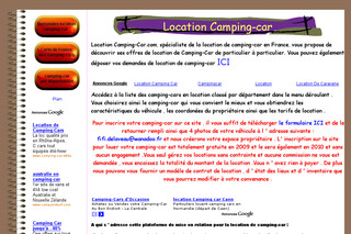 Aperçu visuel du site http://www.locationcamping-car.com