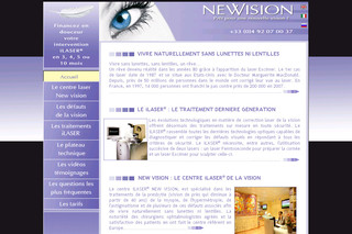 Aperçu visuel du site http://www.newvision.fr/