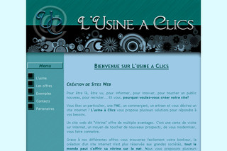 Aperçu visuel du site http://www.lusineaclics.com