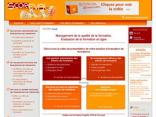 Aperçu visuel du site http://www.scoreval.fr