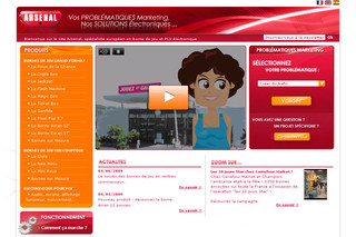 Aperçu visuel du site http://arsenal.fr