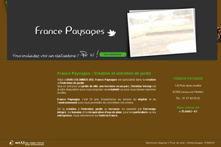 Aperçu visuel du site http://www.france-paysages.com