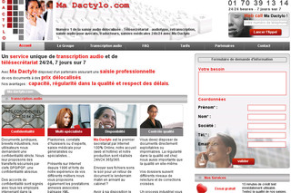 Madactylo.com - Audiotypie et Stenotype avec Ma Dactylo