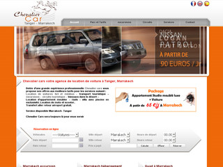 Aperçu visuel du site http://www.marrakech-chevaliercars.com/