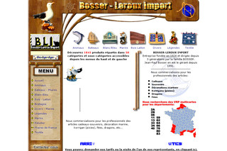 Aperçu visuel du site http://www.bosser-leroux-import.fr