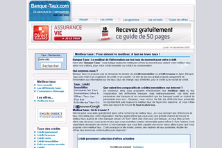 Aperçu visuel du site http://www.banque-taux.com