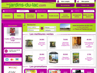 Aperçu visuel du site http://www.les-jardins-du-lac.com