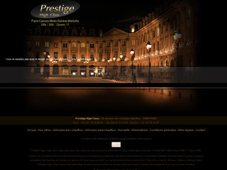 Prestige-highclass.com - Location de véhicules de prestige - Prestige High Class