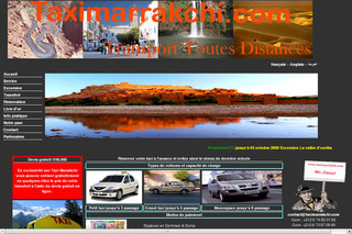 Aperçu visuel du site http://www.taximarrakchi.com