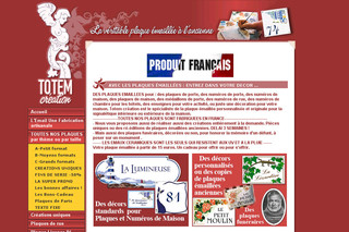 Aperçu visuel du site http://www.totemcreation.fr/